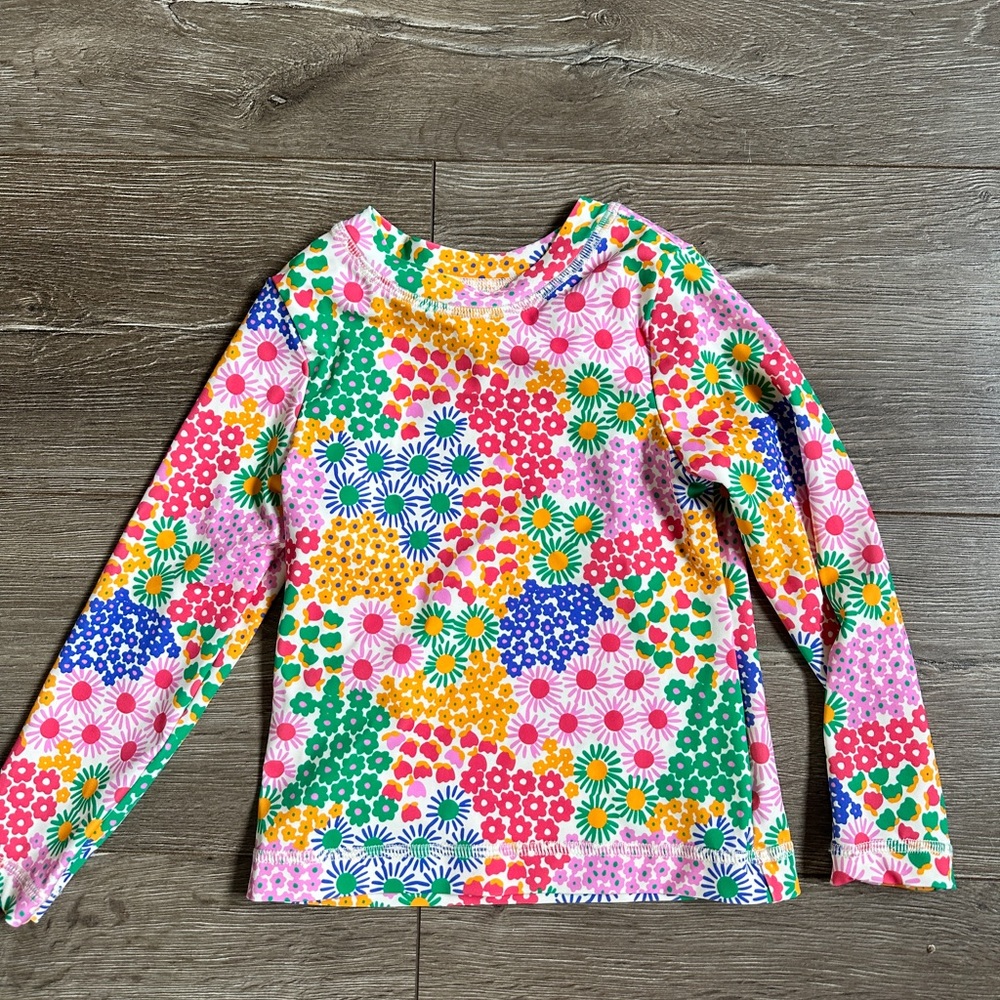 NWOT Hanna Andersson rash guard sun shirt floral